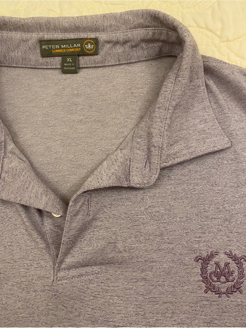 Peter Millar Lavender Heather Polo Shirt